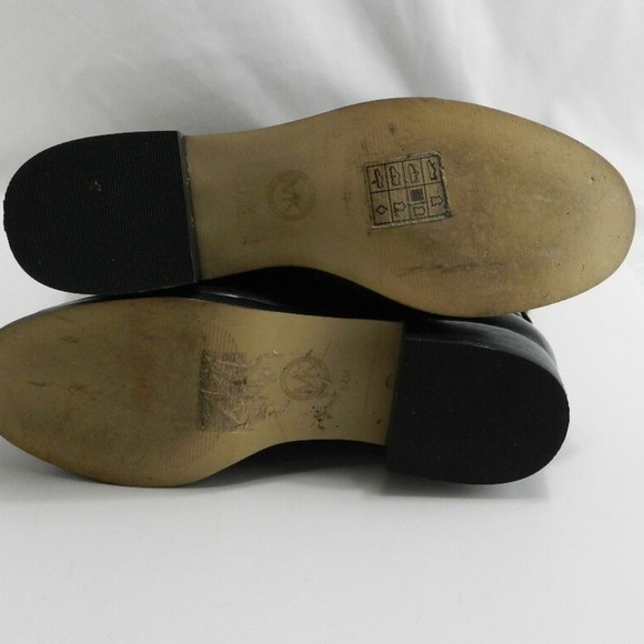 Michael Kors Black Tall Riding Boots Logo Buckle Brcye Sz 5.5 - Picture 5 of 7